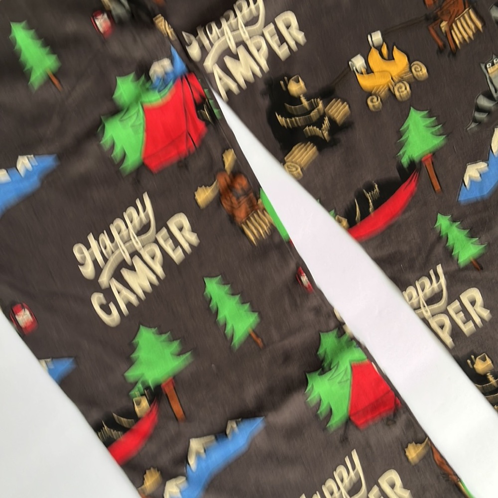 Lazy One Happy Camper Sleep Pants Size Xs - image 2